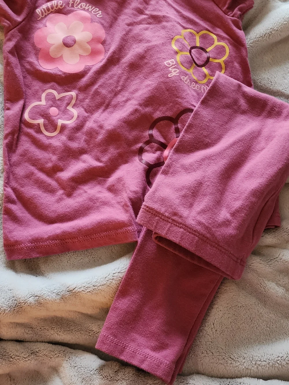 Garanimals Pink Floral Two-Piece Pajama Set